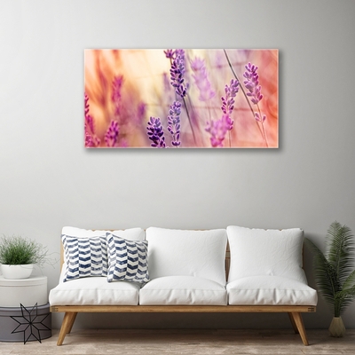 Plexiglas® Wall Art Flowers floral purple pink