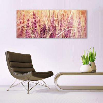 Plexiglas® Wall Art Wheat floral brown