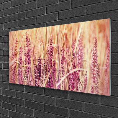 Plexiglas® Wall Art Wheat floral brown