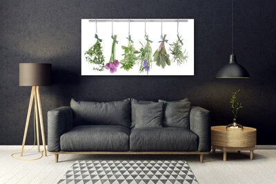 Plexiglas® Wall Art Petals floral green pink purple