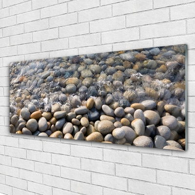 Plexiglas® Wall Art Stones art grey yellow