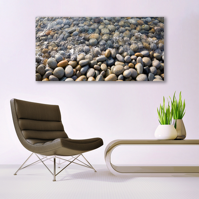 Plexiglas® Wall Art Stones art grey yellow