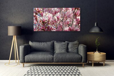 Plexiglas® Wall Art Branches flowers floral brown pink