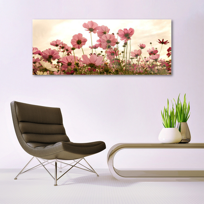 Plexiglas® Wall Art Flowers floral pink green