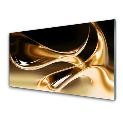 Plexiglas® Wall Art Abstract art black gold