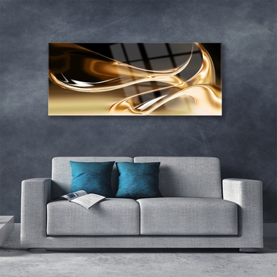 Plexiglas® Wall Art Abstract art black gold
