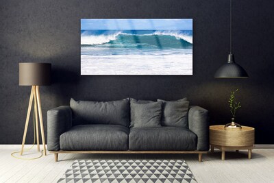 Plexiglas® Wall Art Sea landscape blue white