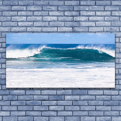 Plexiglas® Wall Art Sea landscape blue white