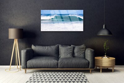 Plexiglas® Wall Art Sea landscape blue white