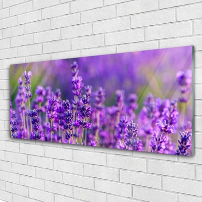 Plexiglas® Wall Art Flowers floral purple