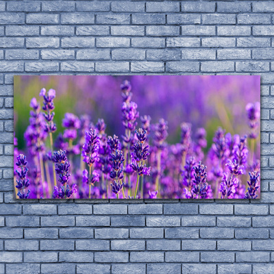 Plexiglas® Wall Art Flowers floral purple