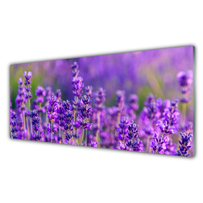 Plexiglas® Wall Art Flowers floral purple