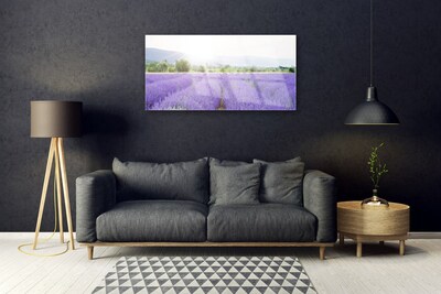 Plexiglas® Wall Art Meadow flowers nature purple