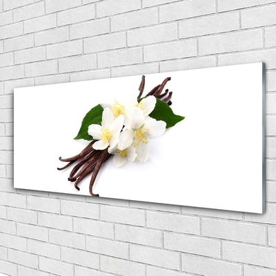 Plexiglas® Wall Art Vanilla floral brown white