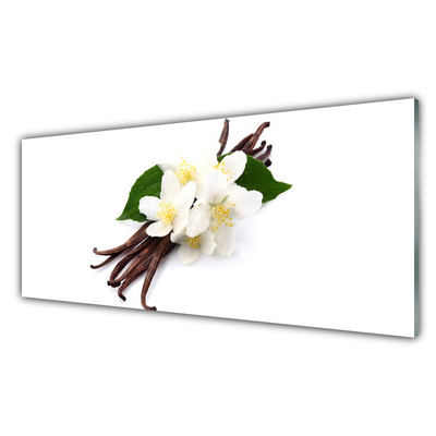 Plexiglas® Wall Art Vanilla floral brown white