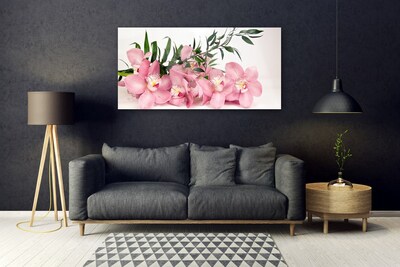 Plexiglas® Wall Art Petals floral pink green