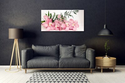 Plexiglas® Wall Art Petals floral pink green