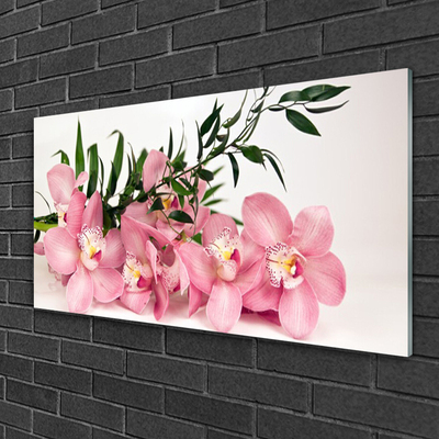 Plexiglas® Wall Art Petals floral pink green