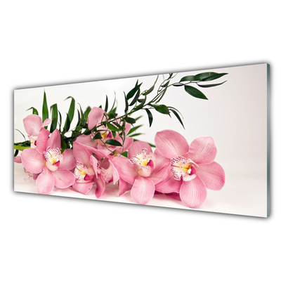 Plexiglas® Wall Art Petals floral pink green