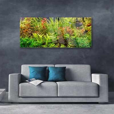 Plexiglas® Wall Art Plants floral green brown