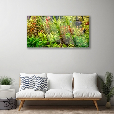 Plexiglas® Wall Art Plants floral green brown