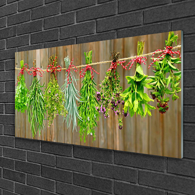 Plexiglas® Wall Art Flowers floral green red