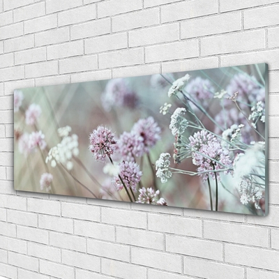 Plexiglas® Wall Art Flowers floral purple white