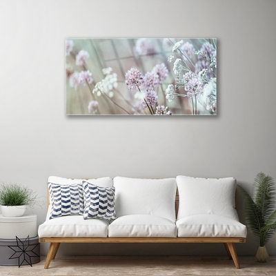 Plexiglas® Wall Art Flowers floral purple white