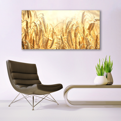 Plexiglas® Wall Art Wheat floral yellow