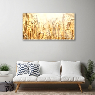 Plexiglas® Wall Art Wheat floral yellow