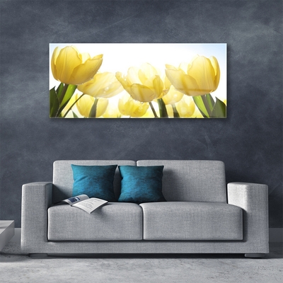 Plexiglas® Wall Art Tulips floral yellow