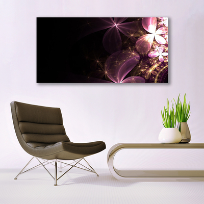 Plexiglas® Wall Art Abstract art black pink gold