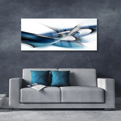 Plexiglas® Wall Art Abstract art grey blue white