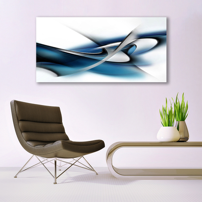 Plexiglas® Wall Art Abstract art grey blue white
