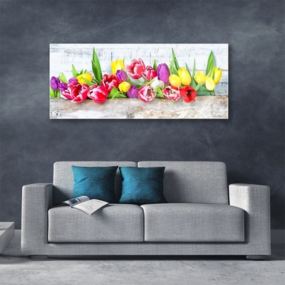 Plexiglas® Wall Art Tulips floral multi