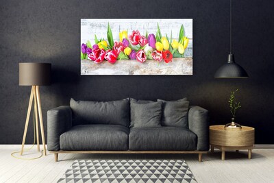 Plexiglas® Wall Art Tulips floral multi