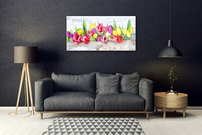 Plexiglas® Wall Art Tulips floral multi