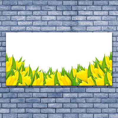 Plexiglas® Wall Art Flowers floral yellow