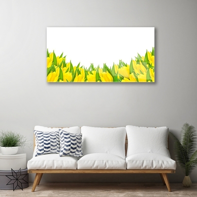 Plexiglas® Wall Art Flowers floral yellow