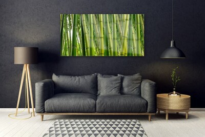 Plexiglas® Wall Art Bamboo stalks floral green