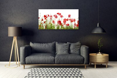 Plexiglas® Wall Art Poppies floral red green