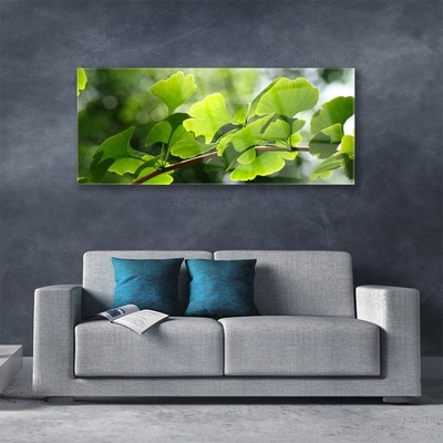 Plexiglas® Wall Art Branch leaves floral brown green