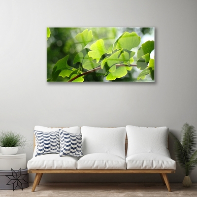 Plexiglas® Wall Art Branch leaves floral brown green