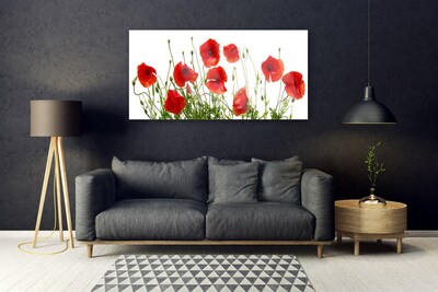 Plexiglas® Wall Art Poppies floral green red