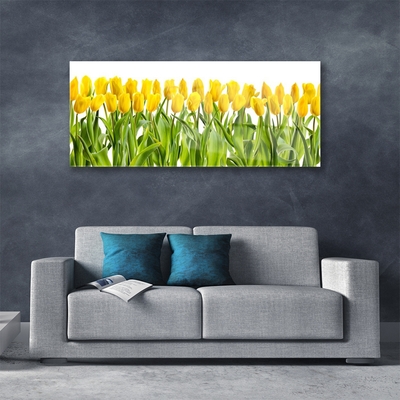 Plexiglas® Wall Art Tulips floral yellow green