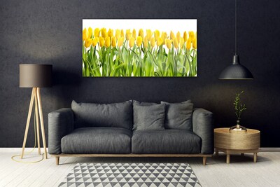 Plexiglas® Wall Art Tulips floral yellow green