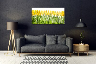 Plexiglas® Wall Art Tulips floral yellow green