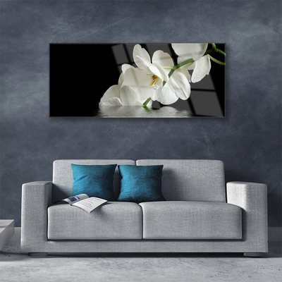 Plexiglas® Wall Art Flowers floral white