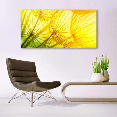 Plexiglas® Wall Art Dandelion floral green yellow