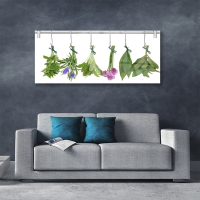 Plexiglas® Wall Art Petals floral green purple red